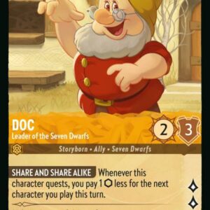 DISNEY LORCANA SINGLE CARDS: RISE OF THE FLOODBORN #85: Doc – Leader of the Seven Dwarfs (Uncommon 5/204: NM)