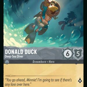 DISNEY LORCANA SINGLE CARDS: RISE OF THE FLOODBORN #87: Donald Duck – Deep-Sea Diver (Common 178/204: NM)