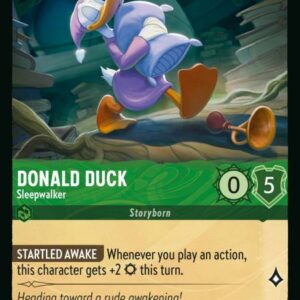 DISNEY LORCANA SINGLE CARDS: RISE OF THE FLOODBORN #93: Donald Duck – Sleepwalker (Common 78/204: NM)