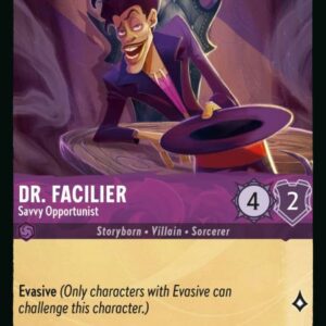 DISNEY LORCANA SINGLE CARDS: RISE OF THE FLOODBORN #99: Dr. Facilier – Savvy Opportunist (Common 38/204: NM)