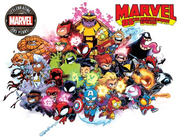 MARVEL 85TH ANNIVERSARY SPECIAL #1 Skottie Young wraparound Babies cover B