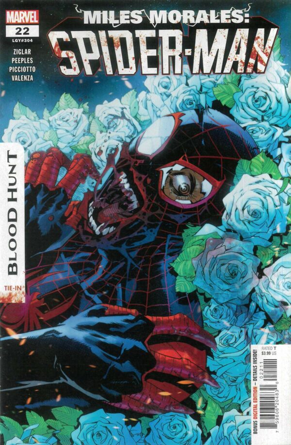 MILES MORALES: SPIDER-MAN (2023 SERIES) #22: Federico Vincentini cover A (Blood Hunt)