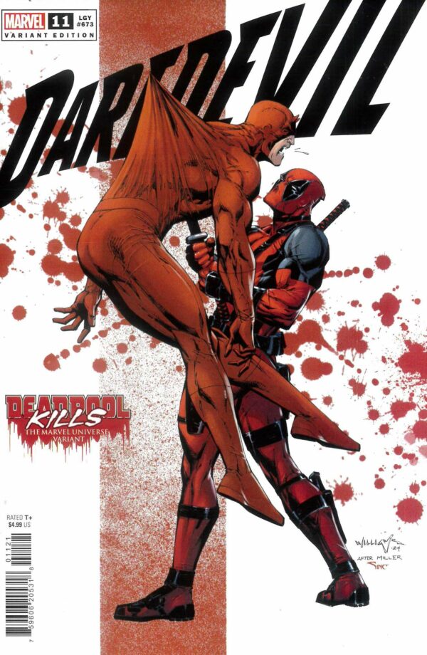 DAREDEVIL (2023 SERIES) #11: Scott Williams Deadpool Kills The Marvel Universe cover B