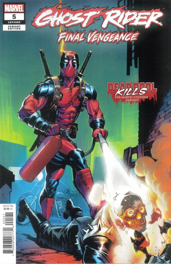GHOST RIDER: FINAL VENGEANCE #5: Jonas Scharf Deadpool Kills The Marvel Universe cover B