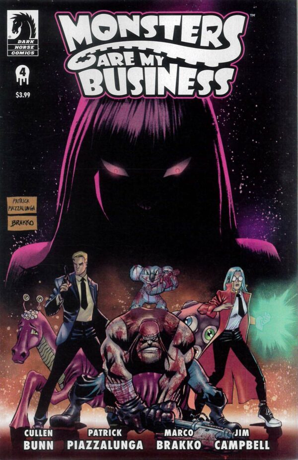 MONSTERS ARE MY BUSINESS & BUSINESS IS BLOODY #4: Patrick Piazzalunga cover A