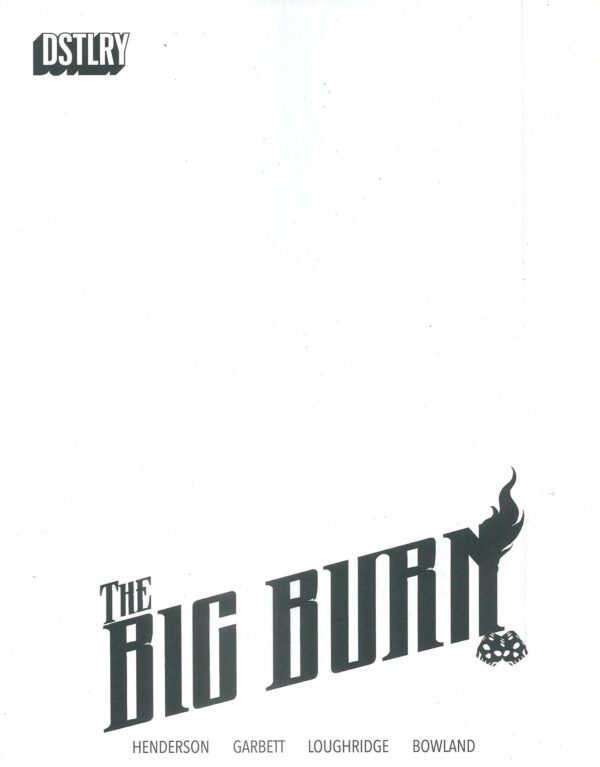 BIG BURN #1: Blank Sketch cover G
