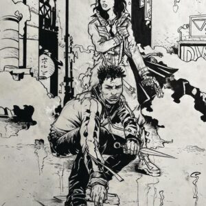 BLADE RUNNER: TOKYO NEXUS #1: Paul Pope B&W Inks cover