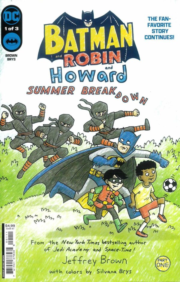 BATMAN AND ROBIN AND HOWARD: SUMMER BREAKDOWN #1: Jeffrey Brown cover A