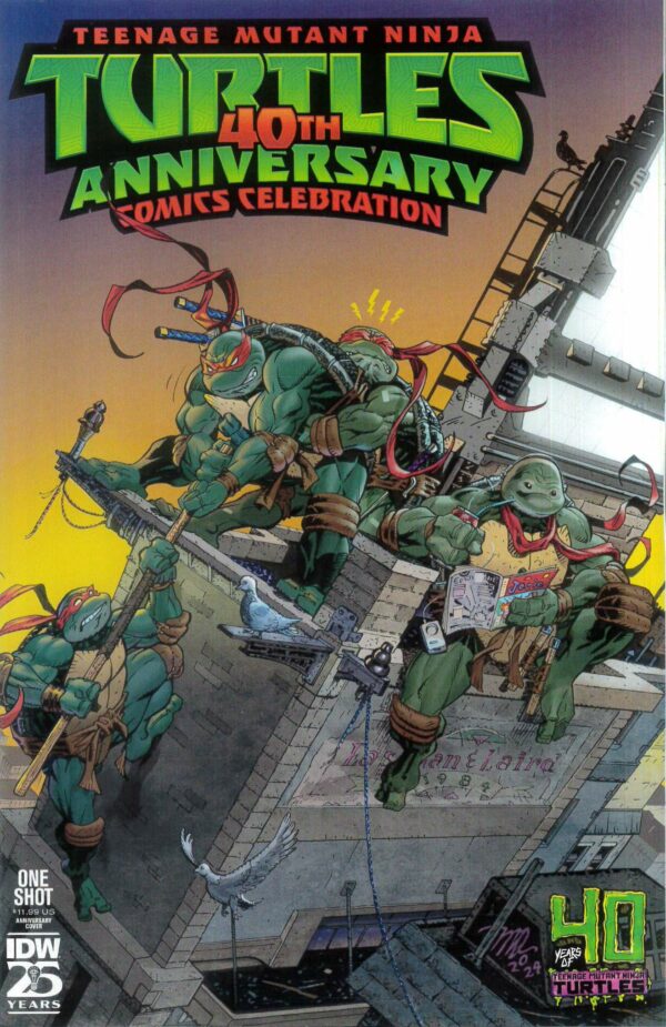 TMNT 40TH ANNIVERSARY CELEBRATION #1: Michael Dooney 40th Anniversary cover G