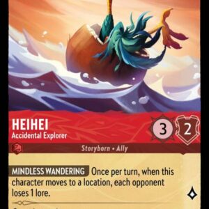 DISNEY LORCANA SINGLE CARDS: INTO THE INKLANDS #116: HeiHei – Accidental Explorer (Uncommon 107/204: NM)