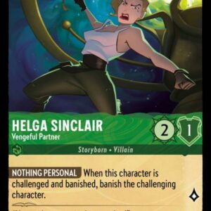DISNEY LORCANA SINGLE CARDS: INTO THE INKLANDS #122: Helga Sinclair – Vengeful Partner (Rare 75/204: NM) DISNEY LORCANA SINGLE CARDS: INTO THE INKLANDS #122: Helga Sinclair – Vengeful Partner (Rare 75/204: NM)
