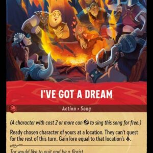 DISNEY LORCANA SINGLE CARDS: INTO THE INKLANDS #134: I’ve Got a Dream (Uncommon 129/204: NM) DISNEY LORCANA SINGLE CARDS: INTO THE INKLANDS #134: I’ve Got a Dream (Uncommon 129/204: NM)