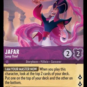 DISNEY LORCANA SINGLE CARDS: INTO THE INKLANDS #140: Jafar – Lamp Thief (Uncommon 41/204: NM)