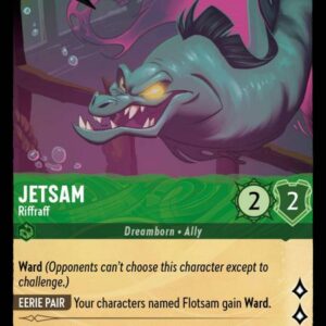 DISNEY LORCANA SINGLE CARDS: INTO THE INKLANDS #146: Jetsam – Riffraff (Common Foil 76/204: NM)