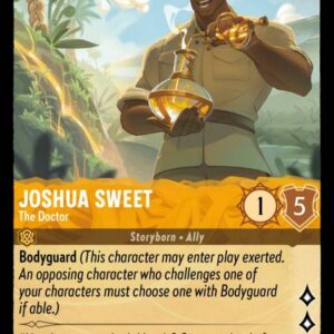 DISNEY LORCANA SINGLE CARDS: INTO THE INKLANDS #156: Joshua Sweet – The Doctor (Common Foil 5/204: NM) DISNEY LORCANA SINGLE CARDS: INTO THE INKLANDS #156: Joshua Sweet – The Doctor (Common Foil 5/204: NM)