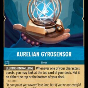 DISNEY LORCANA SINGLE CARDS: INTO THE INKLANDS #16: Aurelian Gyrosensor (Rare 163/204: NM)