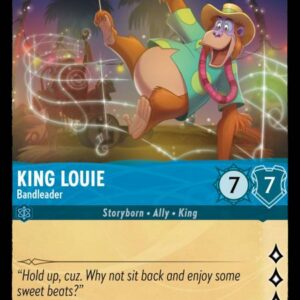 DISNEY LORCANA SINGLE CARDS: INTO THE INKLANDS #167: King Louie – Bandleader (Common Foil 146/204: NM)