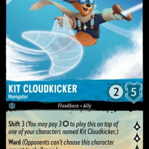 DISNEY LORCANA SINGLE CARDS: INTO THE INKLANDS #168: Kit Cloudkicker – Navigator (Uncommon 147/204: NM) DISNEY LORCANA SINGLE CARDS: INTO THE INKLANDS #168: Kit Cloudkicker – Navigator (Uncommon 147/204: NM)