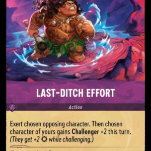 DISNEY LORCANA SINGLE CARDS: INTO THE INKLANDS #177: Last-Ditch Effort (Uncommon 62/204: NM)