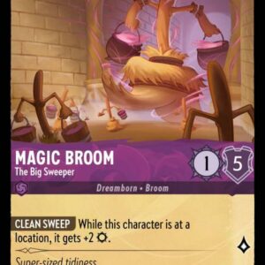 DISNEY LORCANA SINGLE CARDS: INTO THE INKLANDS #201: Magic Broom – The Big Sweeper (Common 46/204: NM)