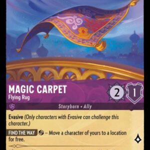 DISNEY LORCANA SINGLE CARDS: INTO THE INKLANDS #204: Magic Carpet – Flying Rug (Common Foil 47/204: NM)