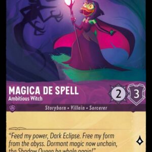 DISNEY LORCANA SINGLE CARDS: INTO THE INKLANDS #205: Magica De Spell – Ambitious Witch (Common 48/204: NM)