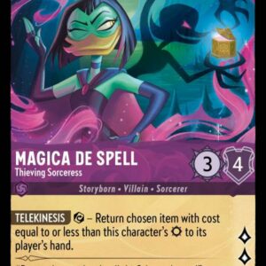 DISNEY LORCANA SINGLE CARDS: INTO THE INKLANDS #209: Magica De Spell – Thieving Sorceress (Uncommon 50/204: NM)