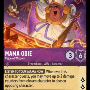 DISNEY LORCANA SINGLE CARDS: INTO THE INKLANDS #218: Mama Odie – Voice of Wisdom (Uncommon 52/204: NM)