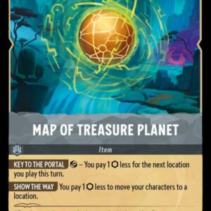 DISNEY LORCANA SINGLE CARDS: INTO THE INKLANDS #220: Map of Treasure Planet (Rare 201/204: NM) DISNEY LORCANA SINGLE CARDS: INTO THE INKLANDS #220: Map of Treasure Planet (Rare 201/204: NM)