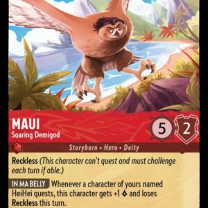 DISNEY LORCANA SINGLE CARDS: INTO THE INKLANDS #222: Maui – Soaring Demigod (Uncommon 113/204: NM)