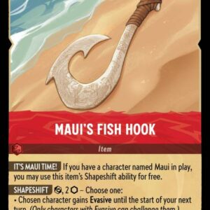 DISNEY LORCANA SINGLE CARDS: INTO THE INKLANDS #226: Maui’s Fish Hook (Rare 132/204: NM)