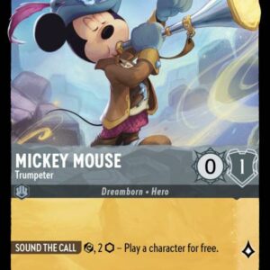 DISNEY LORCANA SINGLE CARDS: INTO THE INKLANDS #234: Mickey Mouse – Trumpeter (Legendary 182/204: NM)