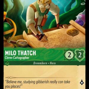 DISNEY LORCANA SINGLE CARDS: INTO THE INKLANDS #238: Milo Thatch – Clever Cartographer (Common Foil 79/204: NM)