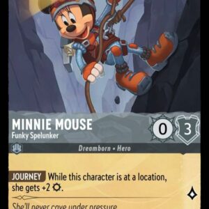 DISNEY LORCANA SINGLE CARDS: INTO THE INKLANDS #243: Minnie Mouse – Funky Spelunker (Common 183/204: NM)