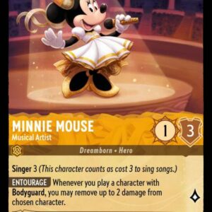 DISNEY LORCANA SINGLE CARDS: INTO THE INKLANDS #245: Minnie Mouse – Musical Artist (Rare 9/204: NM)