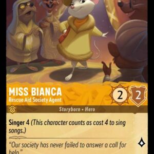 DISNEY LORCANA SINGLE CARDS: INTO THE INKLANDS #247: Miss Bianca – Rescue Aid Society Agent (Common 10/204: NM)