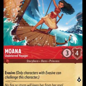 DISNEY LORCANA SINGLE CARDS: INTO THE INKLANDS #251: Moana – Undeterred Voyager (Common 117/204: NM)