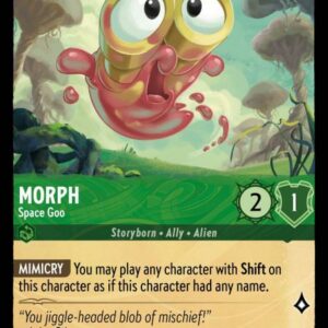 DISNEY LORCANA SINGLE CARDS: INTO THE INKLANDS #253: Morph – Space Goo (Rare 81/204: NM)