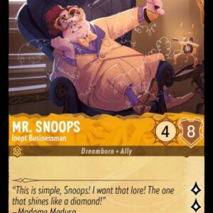 DISNEY LORCANA SINGLE CARDS: INTO THE INKLANDS #261: Mr. Snoops – Inept Businessman (Common Foil 11/204: NM)