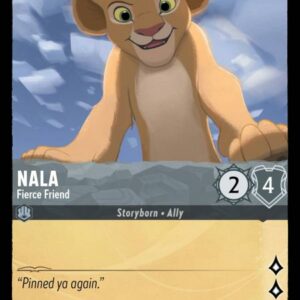 DISNEY LORCANA SINGLE CARDS: INTO THE INKLANDS #264: Nala – Fierce Friend (Uncommon 186/204: NM)