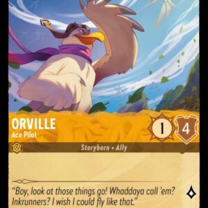 DISNEY LORCANA SINGLE CARDS: INTO THE INKLANDS #279: Orville – Ace Pilot (Common Foil 13/204: NM)