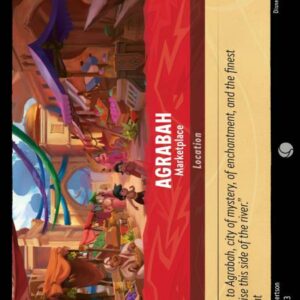DISNEY LORCANA SINGLE CARDS: INTO THE INKLANDS #3: Agrabah – Marketplace (Common 134/204: NM)