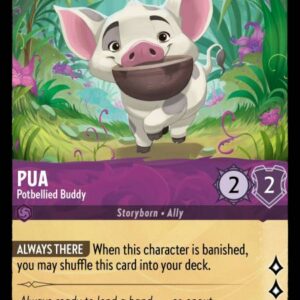 DISNEY LORCANA SINGLE CARDS: INTO THE INKLANDS #308: Pua – Potbellied Buddy (Common 53/204: NM)