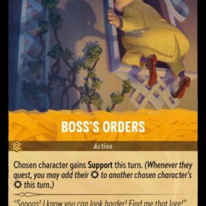 DISNEY LORCANA SINGLE CARDS: INTO THE INKLANDS #31: Boss’s Orders (Common 25/204: NM)