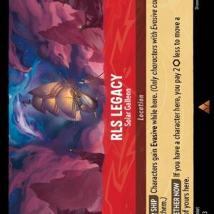 DISNEY LORCANA SINGLE CARDS: INTO THE INKLANDS #324: RLS Legacy – Solar Galleon (Rare 136/204: NM)