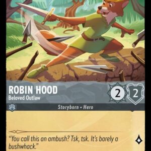 DISNEY LORCANA SINGLE CARDS: INTO THE INKLANDS #327: Robin Hood – Beloved Outlaw (Common 189/204: NM)
