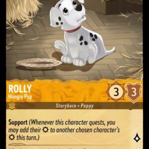 DISNEY LORCANA SINGLE CARDS: INTO THE INKLANDS #336: Rolly – Hungry Pup (Uncommon 21/204: NM)