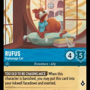 DISNEY LORCANA SINGLE CARDS: INTO THE INKLANDS #338: Rufus – Orphanage Cat (Common 153/204: NM)