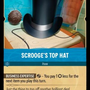 DISNEY LORCANA SINGLE CARDS: INTO THE INKLANDS #345: Scrooge’s Top Hat (Uncommon 166/204: NM)