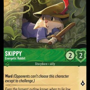 DISNEY LORCANA SINGLE CARDS: INTO THE INKLANDS #361: Skippy – Energetic Rabbit (Common 87/204: NM) DISNEY LORCANA SINGLE CARDS: INTO THE INKLANDS #361: Skippy – Energetic Rabbit (Common 87/204: NM)